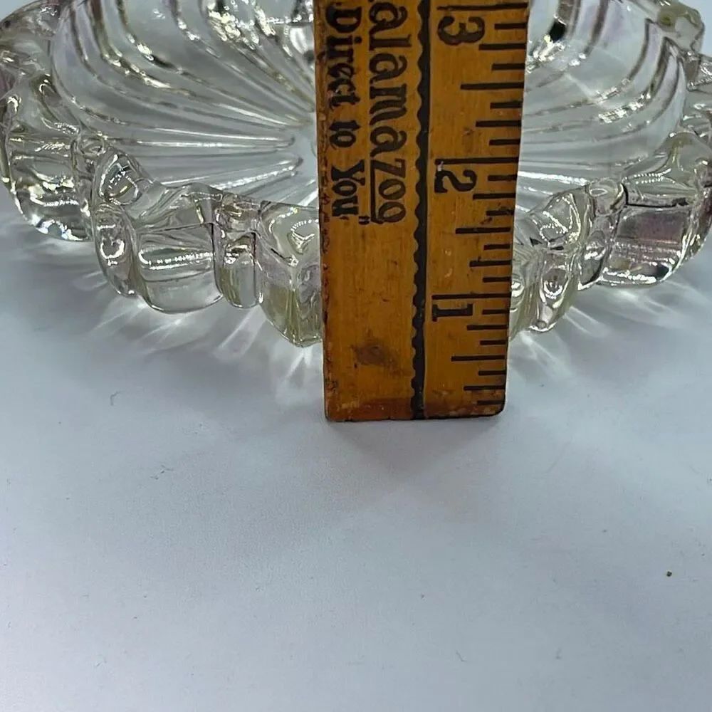 Vintage Hazel Atlas clear 1960’s nesting ashtray. - Picture 4 of 6